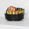 LunaLulinlk Snack Carousel, Countertop Organizer, Snack Tray, 12"L x 12"W x 4"H, Black - 4 of 4