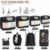 10 Set/8 Set Packing Cubes Travel Essentials, Suitcase Organizer Bags 4 Sizes, Carry-On Luggage Accessories Large - 3 of 4