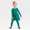 Toddler Girls' Printed Long Sleeve Dress - Cat & Jack™ - 3 of 3