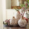 Melrose Leaf Print Vase with Wood Design (Set of 3) - 2 of 3