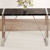 NicBex Dining Table Set for 4 Rustic Industrial Rectangular Dining Table with MDF Tabletop with 4 PU Chairs for Kitchen - 3 of 4