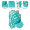 Reinforced and Water Resistant Padded Laptop School Backpack and Insulated Soft Cooler Lunch Bag Set, Floral - 3 of 3