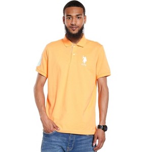 U.S. Polo Assn. Men's Short-Sleeve Polo Shirt with Applique, Casual Summer Slim Fit Polo Shirt with Contrast Color - 1 of 3