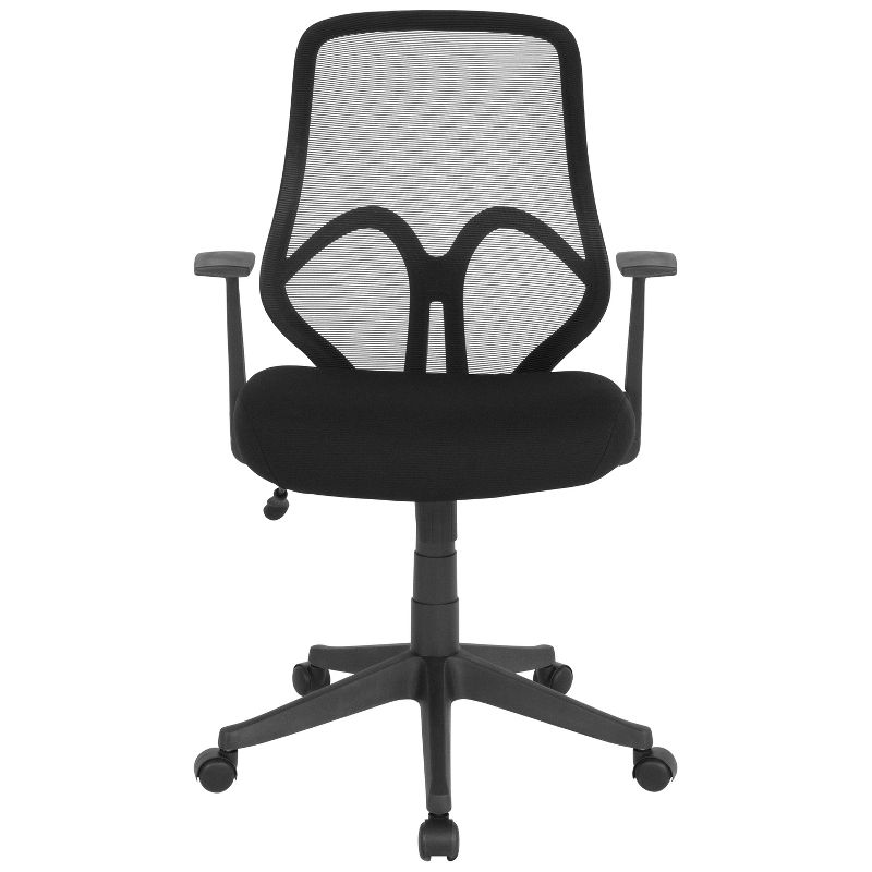Flash Furniture Salerno Series High Back Black Mesh Office Chair with Arms, 5 of 8