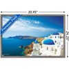 Trends International Santorini Island Framed Wall Poster Prints - 3 of 4