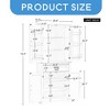 Bathroom Storage Cabinet,72" Tall Storage Cabinet with Doors and Drawer,Adjustable Shelf - Leovsnove - 4 of 4