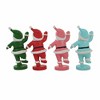 Transpac 4.0 Inch Dancing Santa Figurines Christmas Figurine Set , Christmas Decor Christmas Traditional Retro (4PC) - 2 of 3
