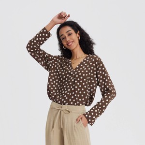 Women's Woven Blouse - A New Day™ - 1 of 4