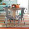 FDW Metal Dining Chairs Set of 2/4 Restaurant Chairs with Rubber Foot Protectors - 3 of 4