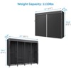 VIPEK V40C Plus Heavy Duty Clothes Rack with Cover, Extra Large Covered Wardrobe Closet Black Rack with Polyester Fabric Cover, Max Load 1300lbs - 2 of 4