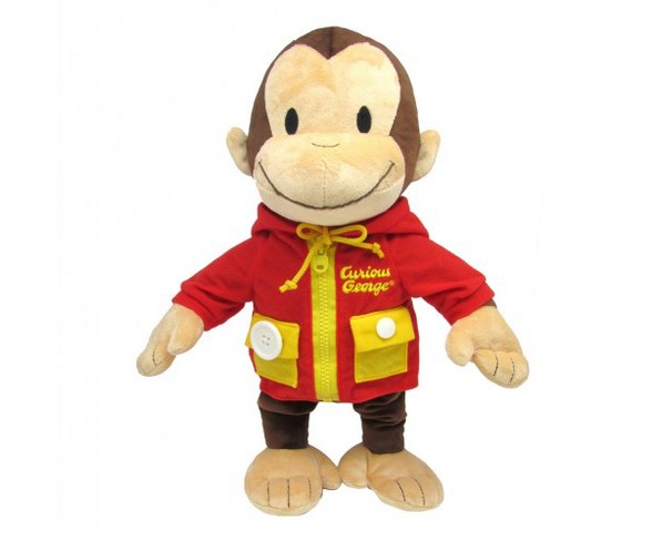 Kids Preferred Learn to Dress Curious George Plush