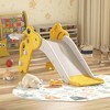 Infurnic Baby Activity Gyms Multi-Purpose Kids Slide, Indoor, Outdoor Playset with Basketball, Thoughtful Design, Multicolored, 28"*7"*16" - 2 of 4