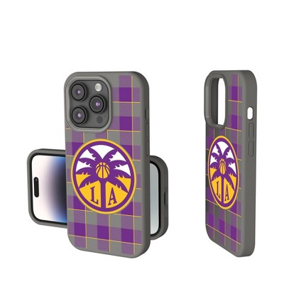 Keyscaper WNBA Plaid Soft Touch Cell Phone Case for iPhone 15 Plus