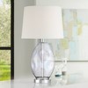 Samantha 24 3/4" High Clear Iridescent Glass 3-Way Table Lamp - 2 of 4