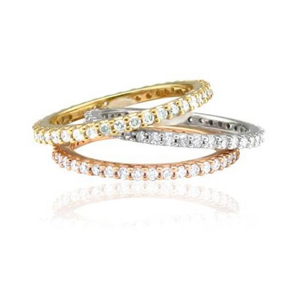 Pompeii3 1/2Ct Diamond Eternity Ring Available in 14K White Gold
