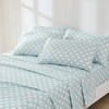 Lush Décor Queen 6pc Daisy Checkered Sheet Set Aqua - 3 of 4