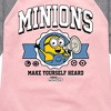 Girls' - Despicable Me Minions - Make Yourself Heard Shirt Tail Raglan Graphic T-shirt - 2 of 4