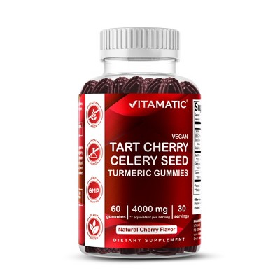 Tart Cherry with Celery Seed 4000 mg - 60 Vegan Gummies
