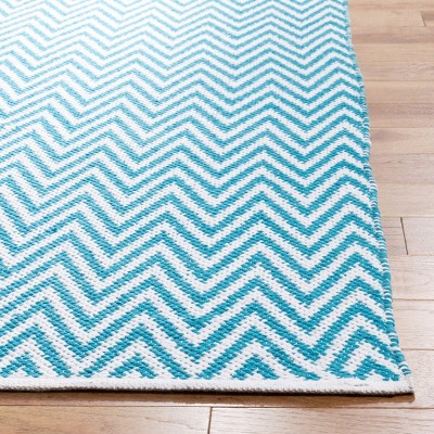 Ivory Coastline Handmade Flat Woven Wool-Cotton 5'x7' Rug