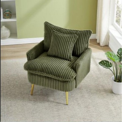 TIRAMISUBEST 30 inch Corduroy Accent Sofa Chair Single Chair Fashion Sofa Apartment Living Room Bedroom