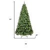 HomeRoots 7' White Pre Lit Full Fir Christmas Tree - 3 of 4