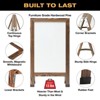 Excello Global Products 40" x 22" Indestructible A-Frame Whiteboard - Brown - 3 of 4