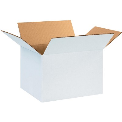 The Packaging Wholesalers Corrugated Boxes 12" x 10" x 8" White 25/Bundle BS121008W