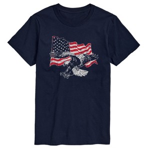 Men's - Instant Message - Eagle American Flag Short Sleeve Graphic T-Shirt - 1 of 4