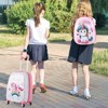 Gymax Kid Luggage Set 12" Backpack & 16" Kids Carry on Suitcase Set Travel Suitcase with Wheels & Retractable Handle Rainbow/Happy Pony - 2 of 4