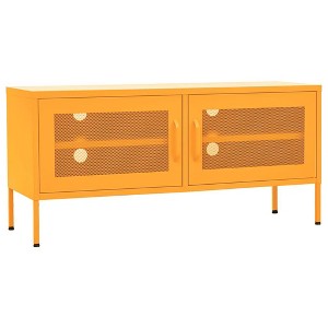 vidaXL TV Cabinet Mustard Yellow Steel Medium TV Cabinet Rectangular - 1 of 4