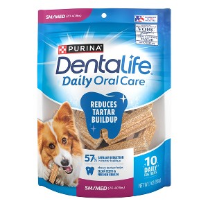 Dentalife Unflavored Dental and Hard Chews Dog Treats - 7oz/10ct - 1 of 4