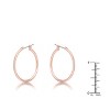 Slickblue Women's Classic Fashion Hoop Earrings, 30mm & 40mm Sizes, Rose Gold, Gold, Silver, Lever Back Jewelry - 2 of 3