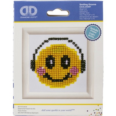 Diamond Dotz Diamond Embroidery Facet Art Kit 3"X3"-Smiling Groove
