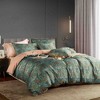5-Piece Botanical Print Duvet Cover Set - 2 of 4