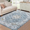 Acekool 5x7 Washable Area Rug, Non Slip, Thin, Foldable, Non-Shedding Carpet – Soft, Easy Care Floor Mat for Living Room, Bedroom, Kitchen - 2 of 4
