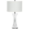 Zelda Glass Lamp (Set of 2) - 25 Inch Height - LIT4051 - Clear/White - Safavieh - 4 of 4