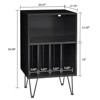 Hommpa Mid-Century Record Listening Station Play Stand with LED Lights - 2 of 4