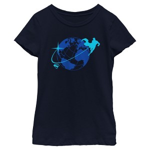 Girls Superman Around the World T Shirt - 1 of 4
