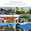 DOMETOUR Outsunny 13' x 20' Rectangle Sun Shade Sail Canopy Outdoor Shade Sail Cloth for Patio Deck Yard with D-Rings and Rope Included - Sand - 4 of 4