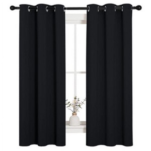NICETOWN Grommet Top Blackout Curtains, Thermal Insulated Noise Reducing Window Drapes (Set of 2) - 1 of 4