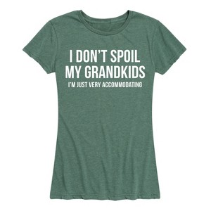 Women's - Instant Message - I Don't Spoil My Grandkids Short Sleeve Graphic T-Shirt - 1 of 4