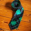 Crazy Dog T-Shirts Saint Patricks Day Plaid Tie Funny Ties for Men St Patricks Ties Mens Novelty Neckties Green Argyle Tie - 2 of 4