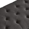 Sapphtopaz Storage Bench Upholstered Tufted Button Ottoman Bench with Spindle Wooden Legs Ottoman with Storage for Bedroom and Entryway - 2 of 4