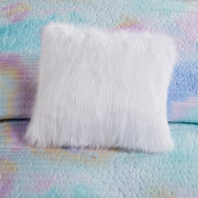 Twin Blue Microfiber Watercolor Tie-Dye Quilt Set