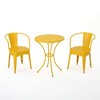 Maggift Outdoor Patio Seating Sets, Unique Design, Ideal for Conversations, Perfect for Gardens and Living Spaces, Yellow, 20"*20.5"*30 - 3 of 4