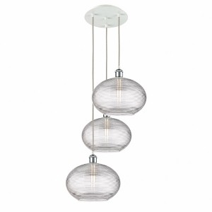 Ithaca - 3 Light Cord Hung Multi Pendant In Industrial Style-33 Inches Tall and 18.5 Inches Wide - 1 of 1