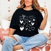 Simply Sage Market Women's Love Heart Collage Short Sleeve Garment Dyed Tee - 2 of 4