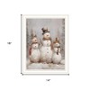 HomeRoots Snowman Trio White Framed Wall Art - 3 of 4