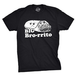 Mens Big Bro-rrito T Shirt Funny Brother Tee For Guys - Crazy Dog Men's T Shirt - 1 of 4