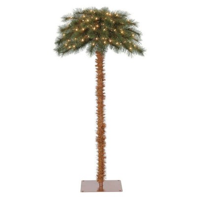 Island Breeze 5' Pre-Lit Artificial Tropical Christmas Palm Tree w/ White Lights